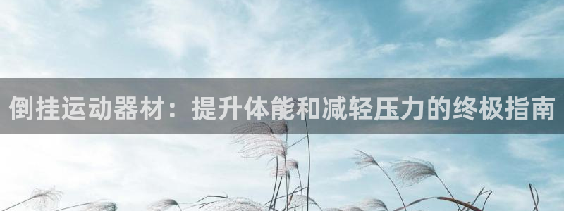 意昂集团官网：倒挂运动器材：提升体能和减轻压力的终极