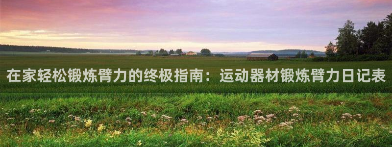 意昂3娱乐网站：在家轻松锻炼臂力的终极指南：运动器材