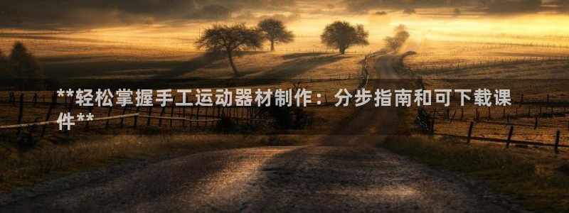 德国意昂3集团：**轻松掌握手工运动器材制作：分步指
