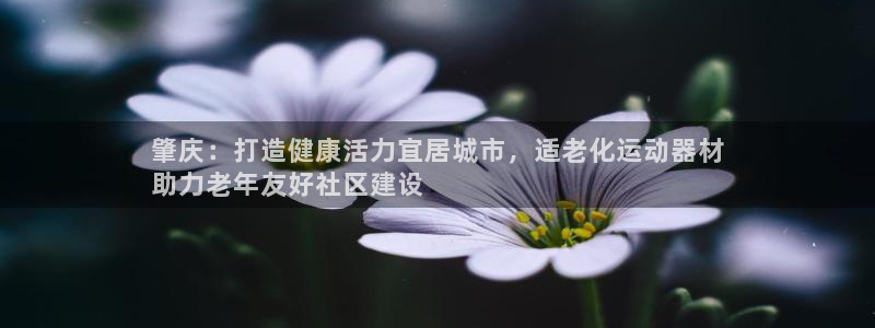 意昂3娱乐首页官网下载：肇庆：打造健康活力宜居城市，