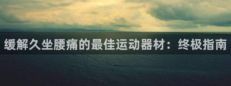 意昂体育3：缓解久坐腰痛的最佳运动器材：终极指南