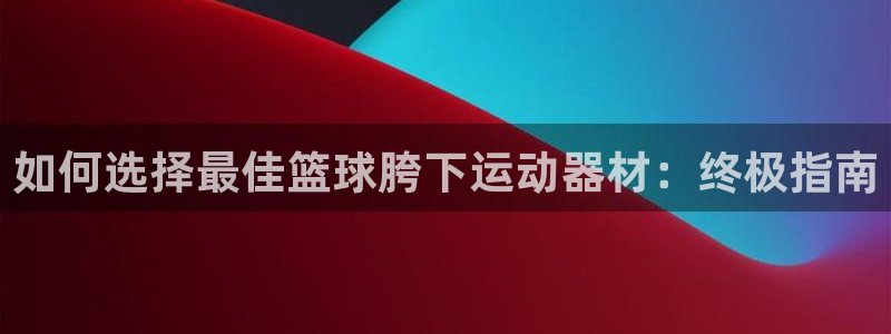 意昂3集团logo：如何选择最佳篮球胯下运动器材：终