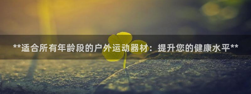 意昂3开户：**适合所有年龄段的户外运动器材：提升您